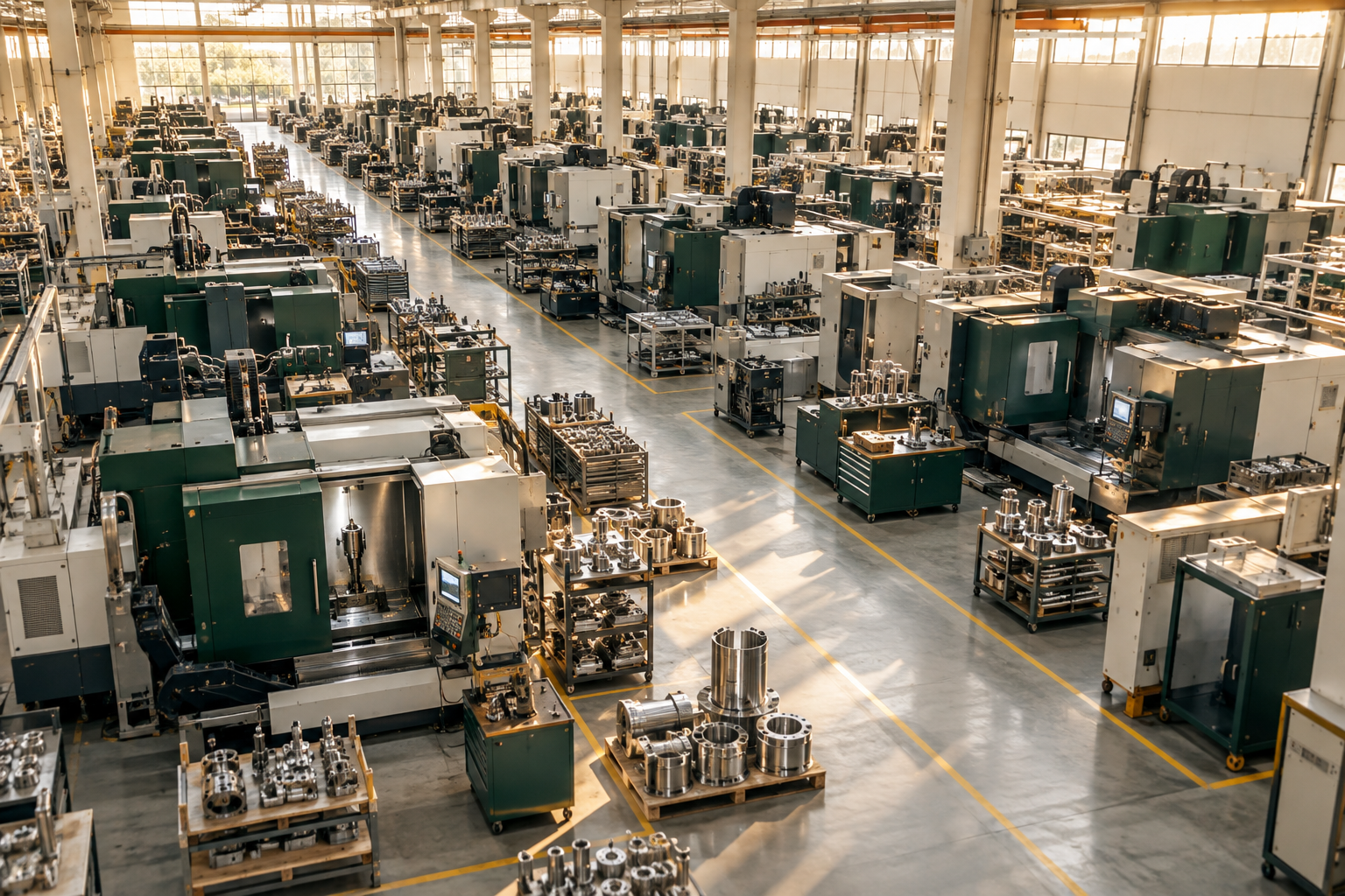 Illustrative modern manufacturing facility